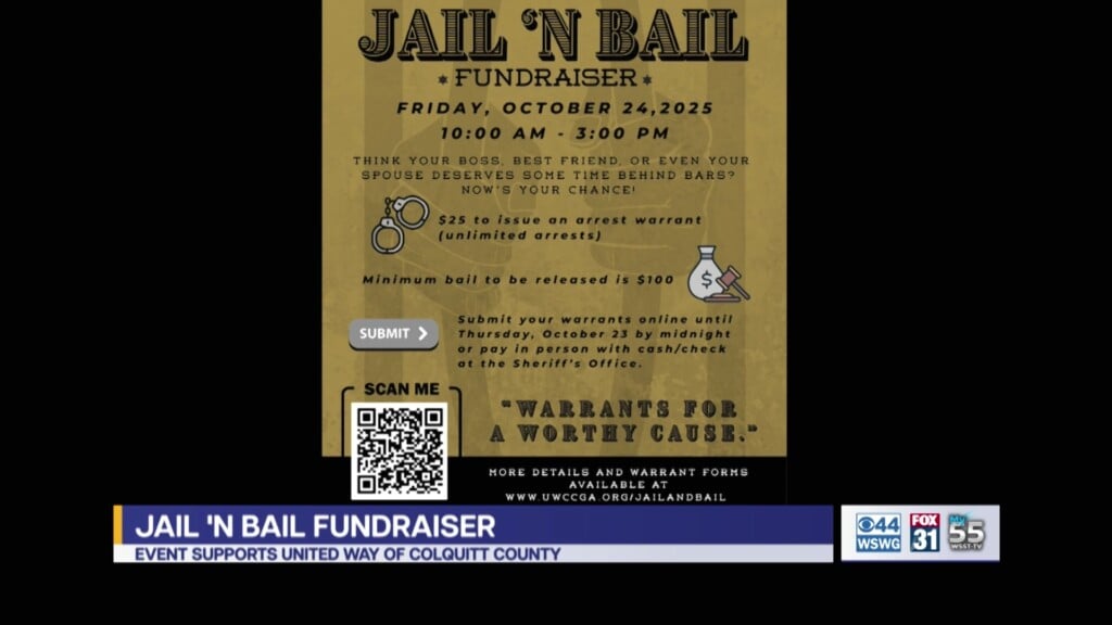 Jail 'n Bail Fundraiser To Benefit Colquitt Co United Way