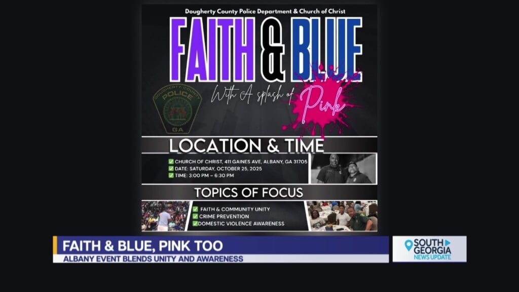 Doco Police Church Of Christ Faith & Blue With Splash Of Pink