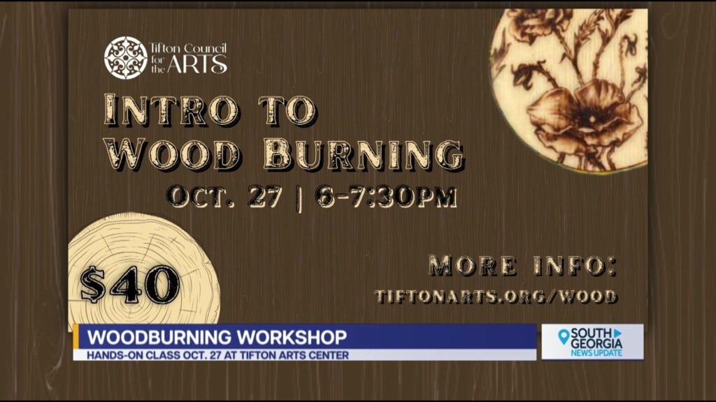Tifton Council For Arts Intro To Woodburning Workshop
