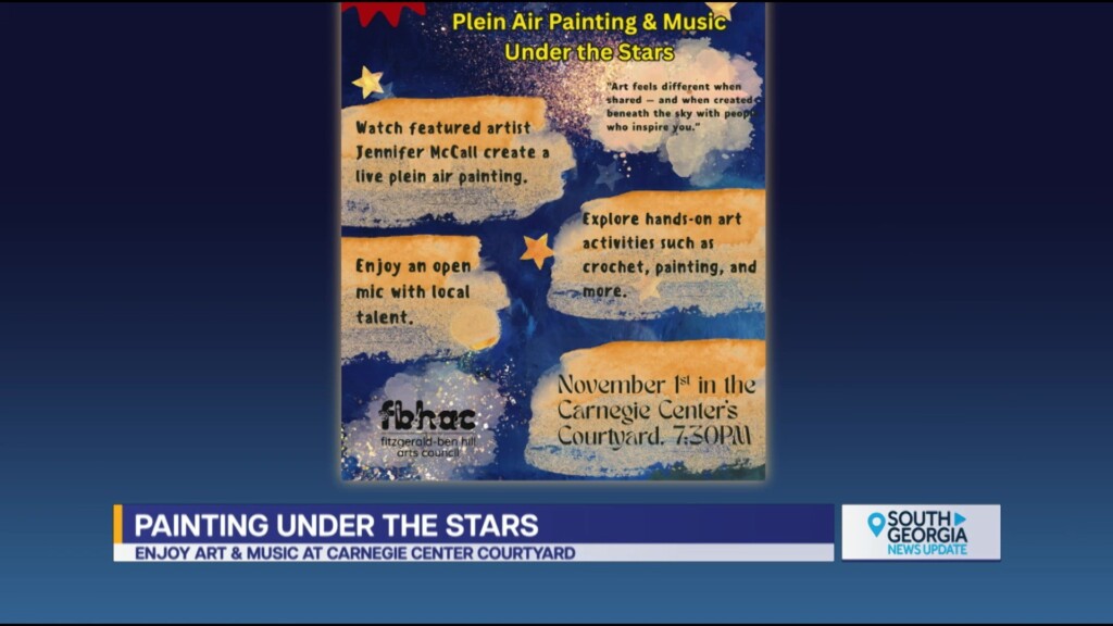 Fitzgerald Ben Hill Arts Council Plein Air Painting & Music Under The Stars