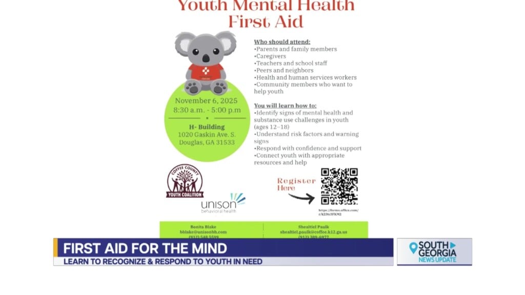 Coffee Youth Mental Health First Aid Training