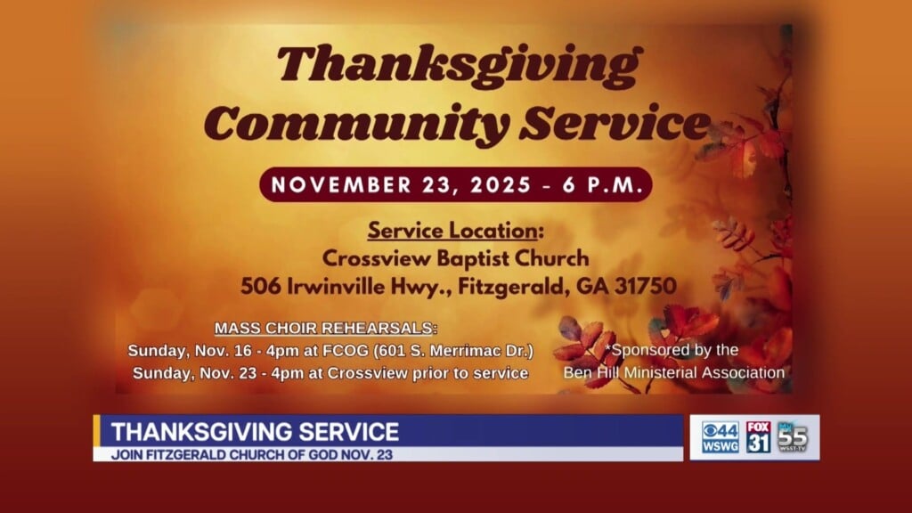 Fitzgerald Thanksgiving Community Service