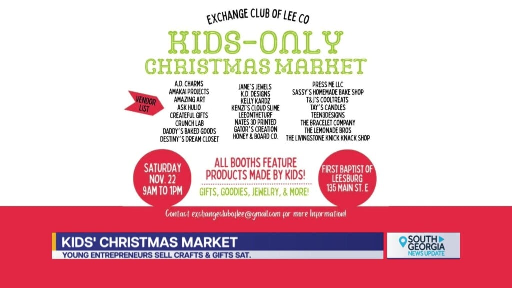 Exchange Club Of Lee Co Kids Only Christmas Market