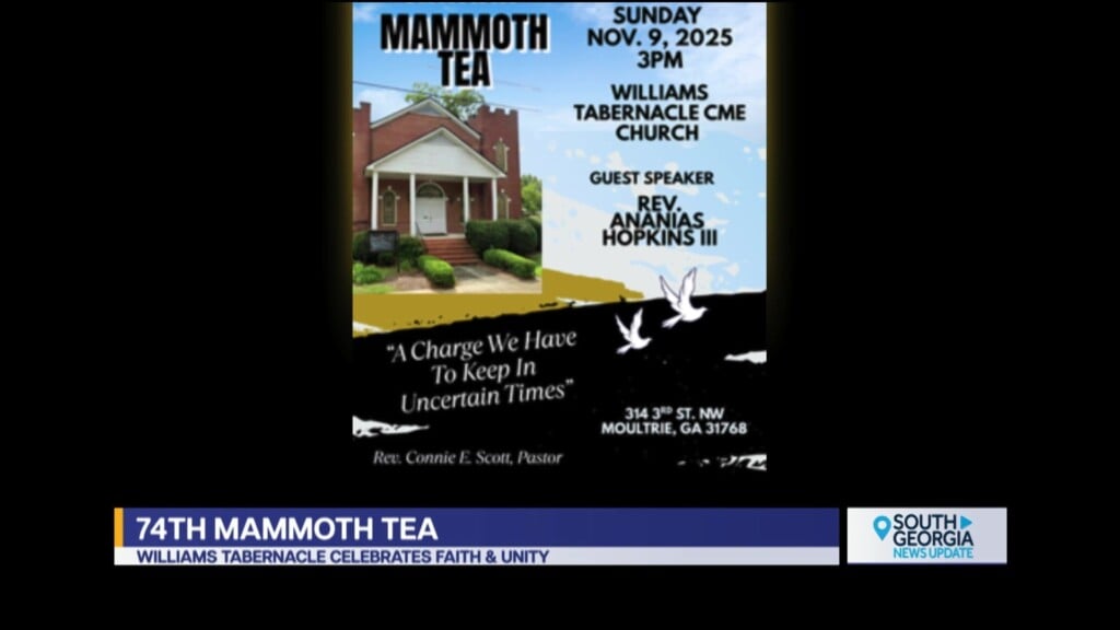 Williams Tabernacle Cme Church 74th Annual Mammoth Tea Moultrie
