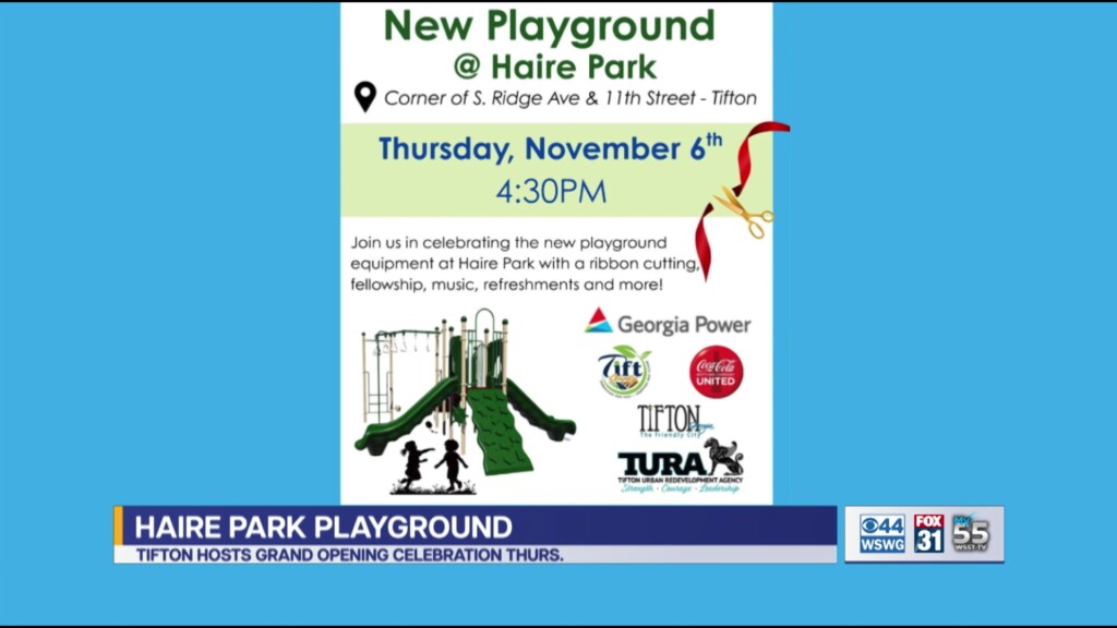 Haire Park Playground Grand Opening In Tifton