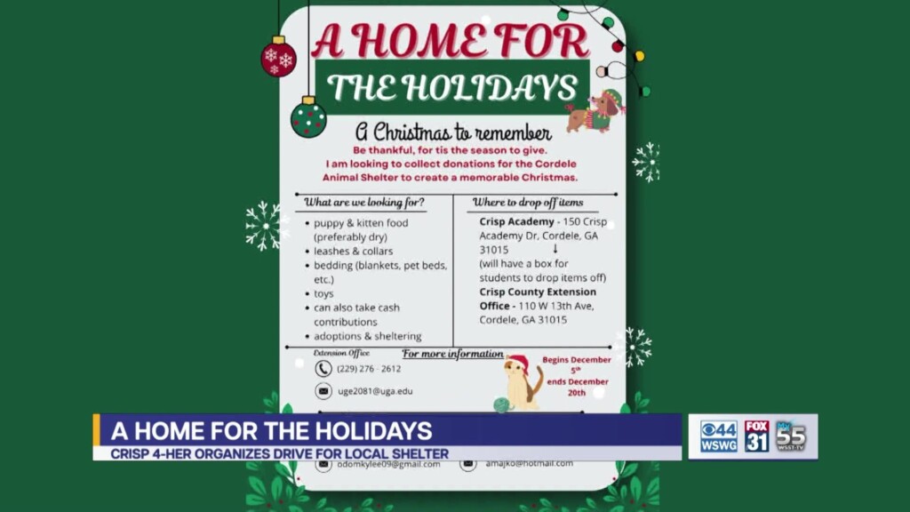 Crisp 4 H Member Pet Donations For Shelter Pets