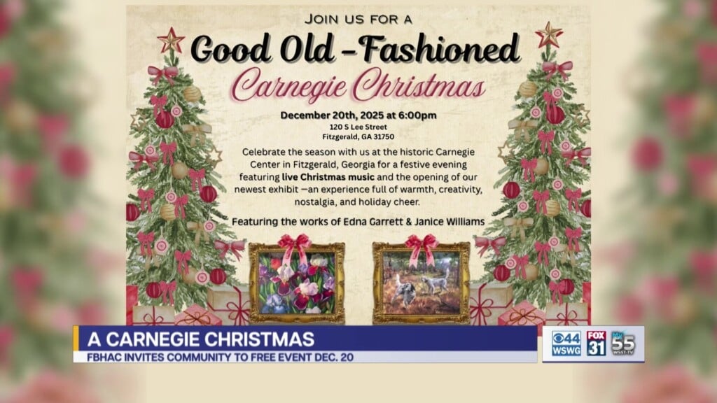 Fitzgerald Ben Hill Arts Council A Good Old Fashioned Carnegie Christmas