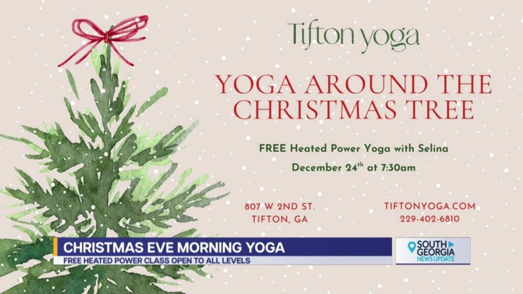 Yoga Around The Christmas Tree At Tifton Yoga Center