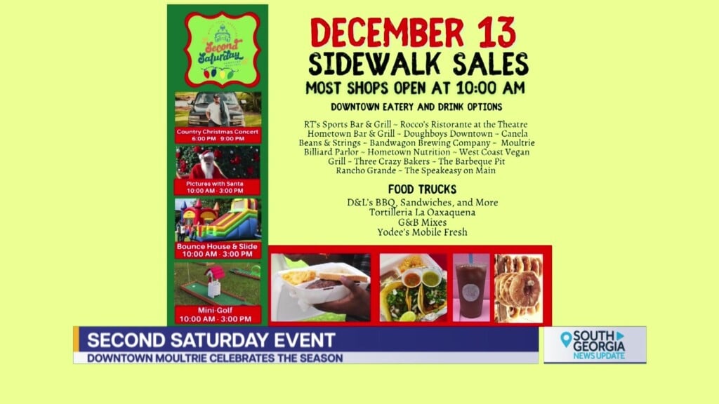 Downtown Moultrie Holiday Second Saturday Event