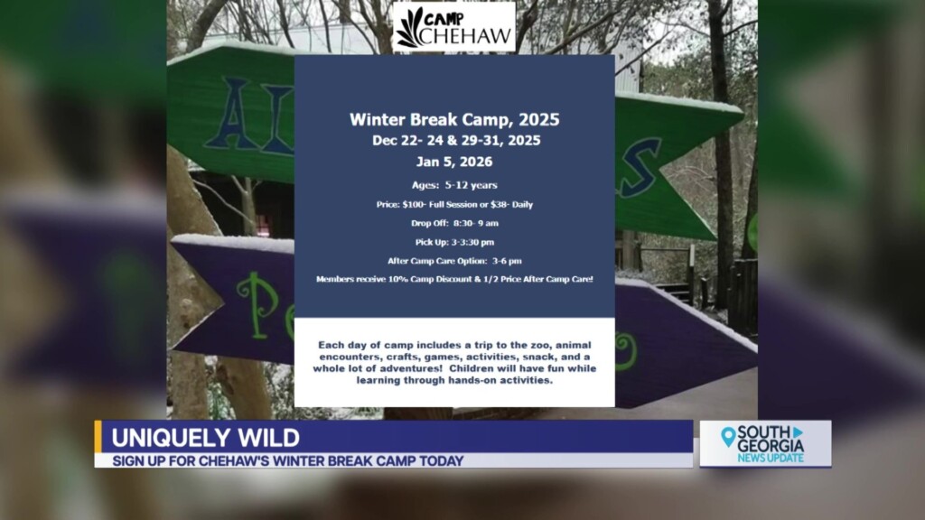 Chehaw Park & Zoo Uniquely Wild Winter Break Camp