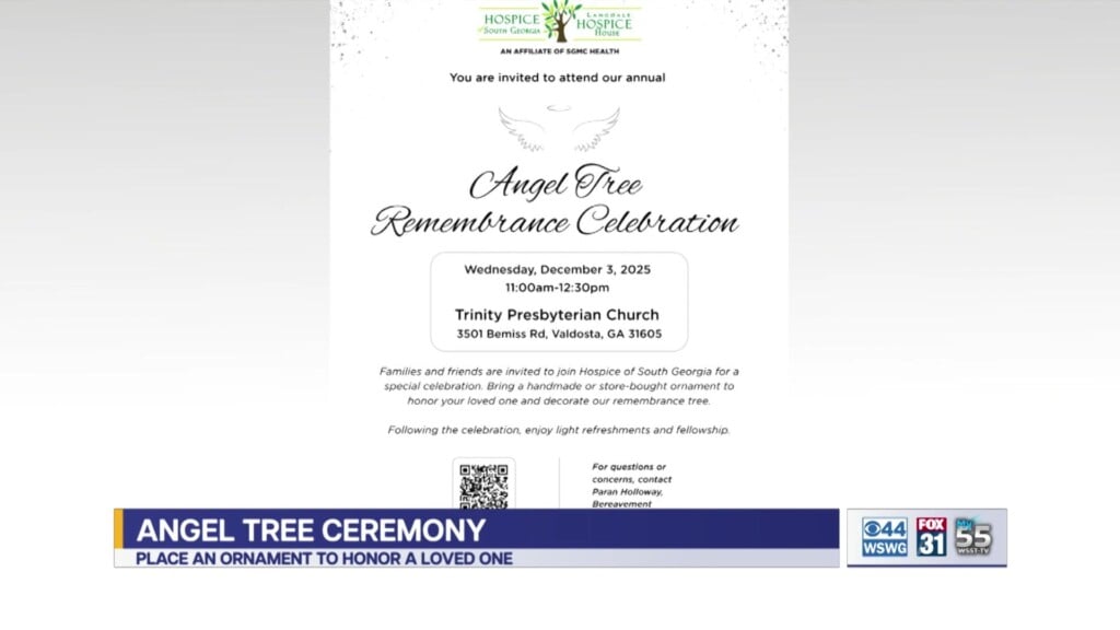 Valdosta Angel Tree Remembrance Ceremony Hospice Of South Georgia