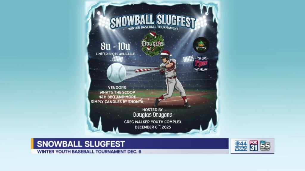 Snowball Slugfest Douglas Dragons Christmas Themed Baseball Tournament