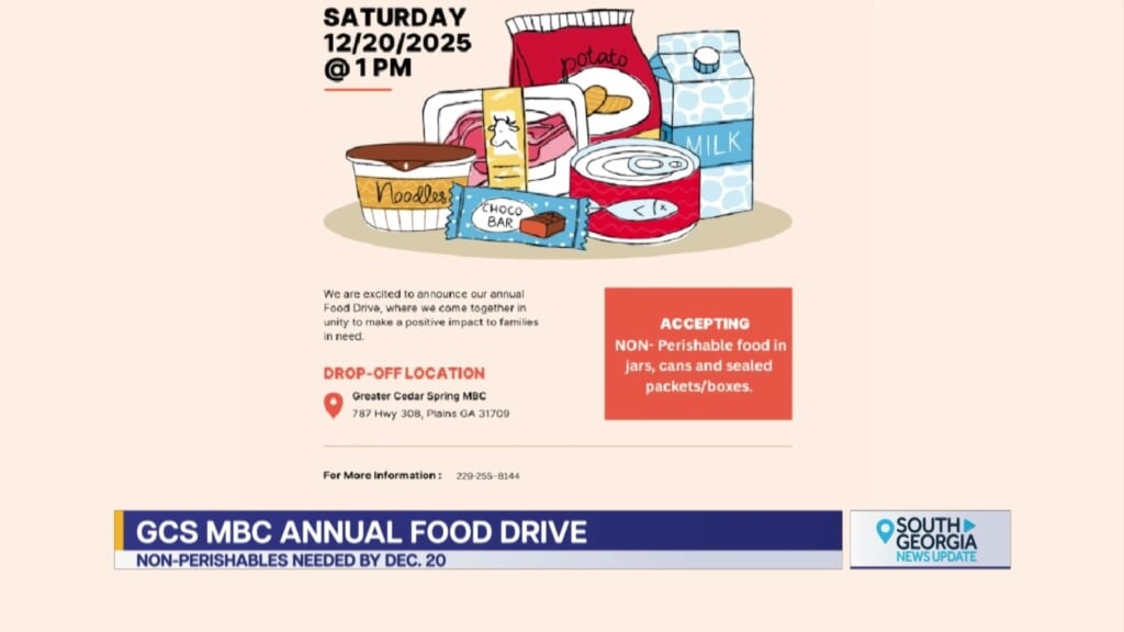 Greater Cedar Spring Missionary Baptist Church Holiday Food Drive In Plains