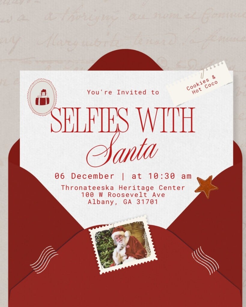 Selfies With Santa Thronateeska Heritage Center