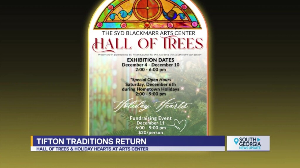 Tifton Council For The Arts The Hall Of Trees & Holiday Hearts Fundraiser Event