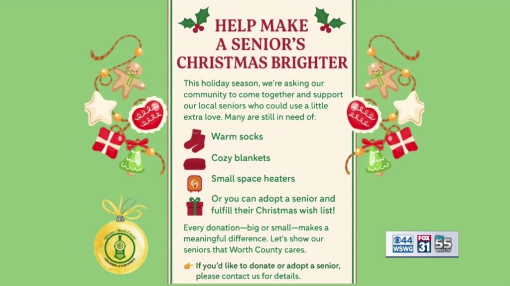 Sylvester Worth Chamber Adopt A Senior For Holidays