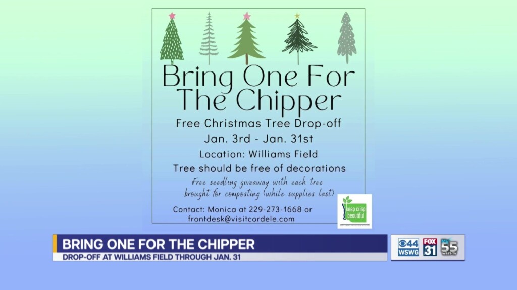 Keep Crisp Beautiful Bring One For The Chipper Christmas Tree Recyling Event