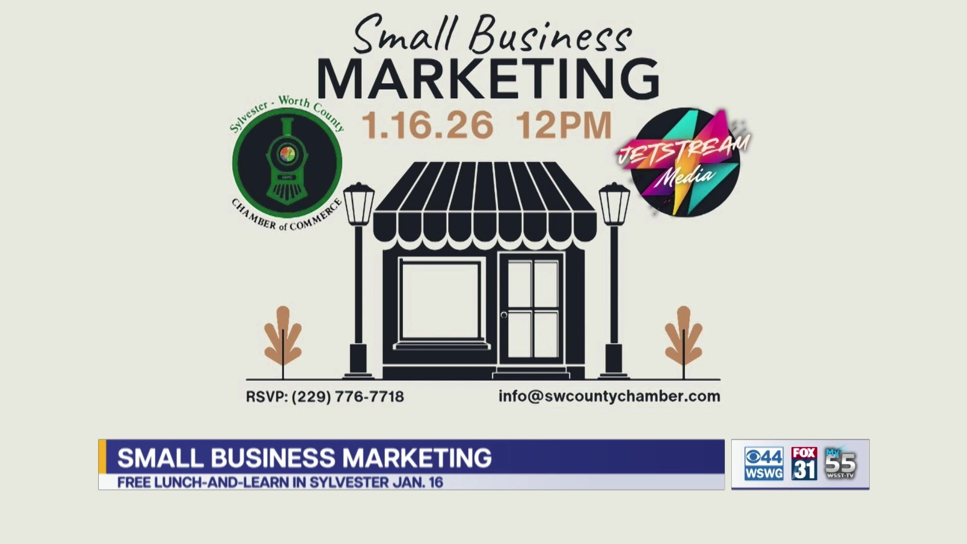 Sylvester-Worth County Chamber of Commerce in partnership with JetStream Media to host Small Business Marketing Lunch and Learn