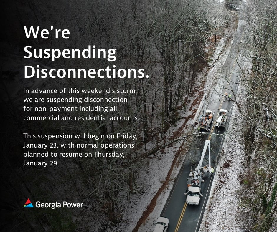 Disconnections Suspended Through Jan 29