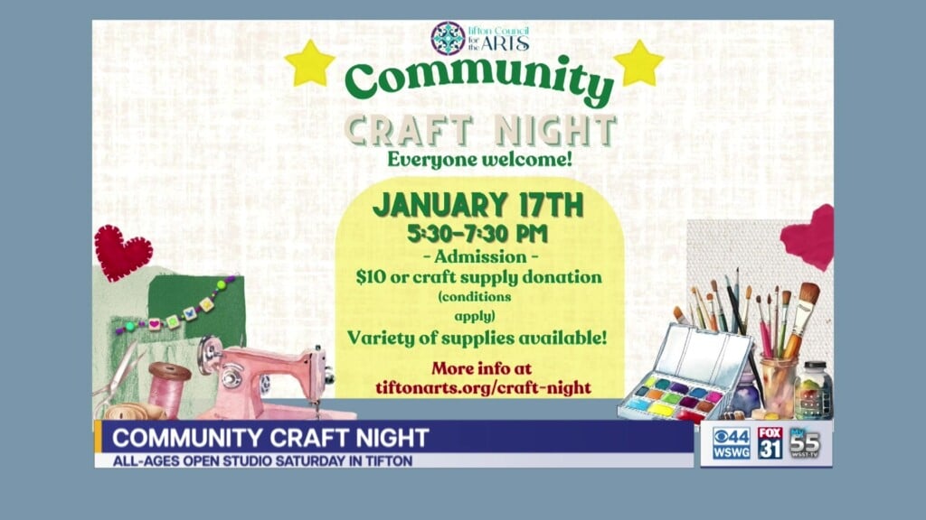 Tifton Council For The Arts Hosts Community Craft Night