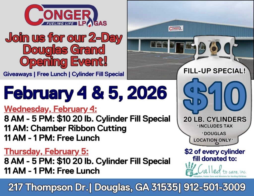 Conger Lp Gas 2 Day Grand Opening Celebration In Douglas