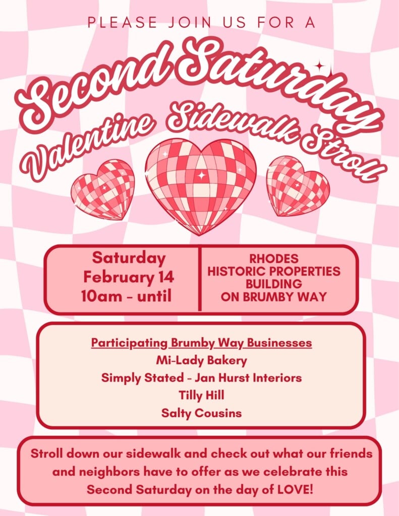 Valentines Second Saturday Sidewalk Stroll