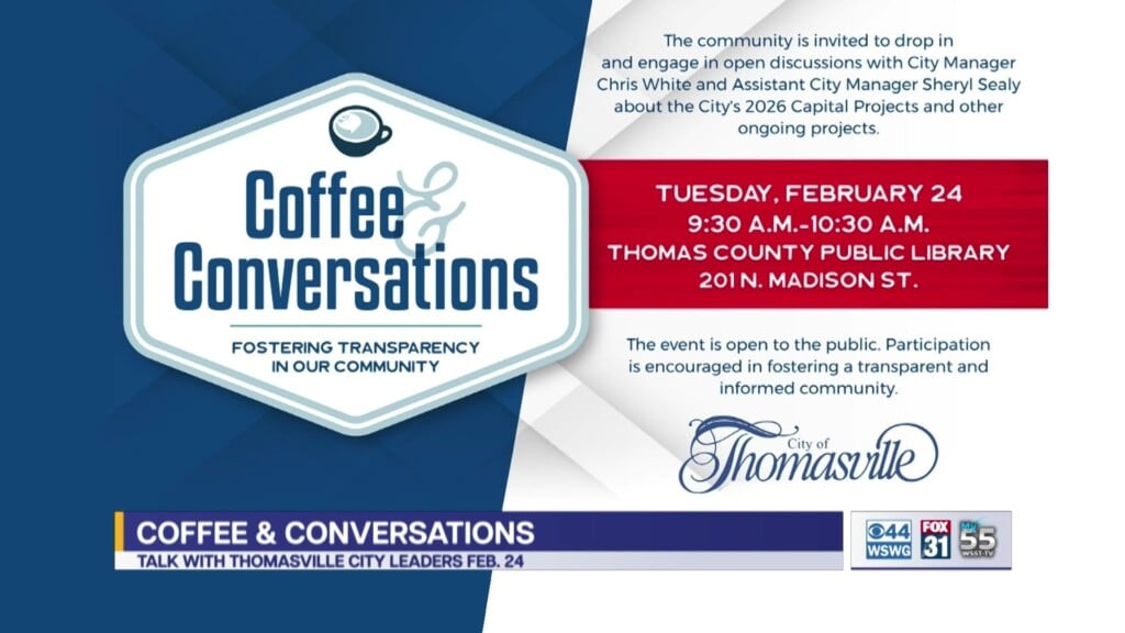 City Of Thomasville Coffee & Conversations