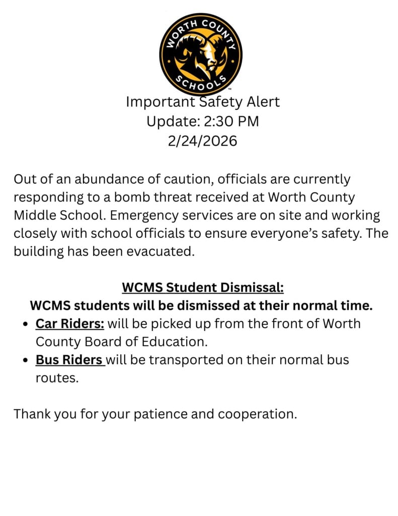 Worth Co Middle Bomb Threat 2 24