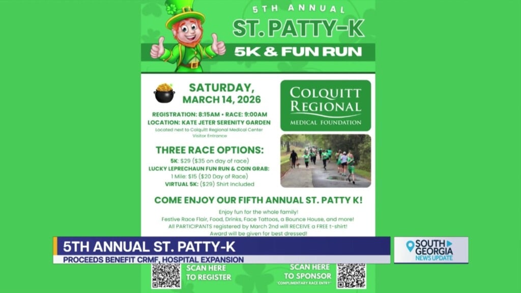 Moultrie Colquitt Regional 5th Annual St. Patty K 5k And Fun Run