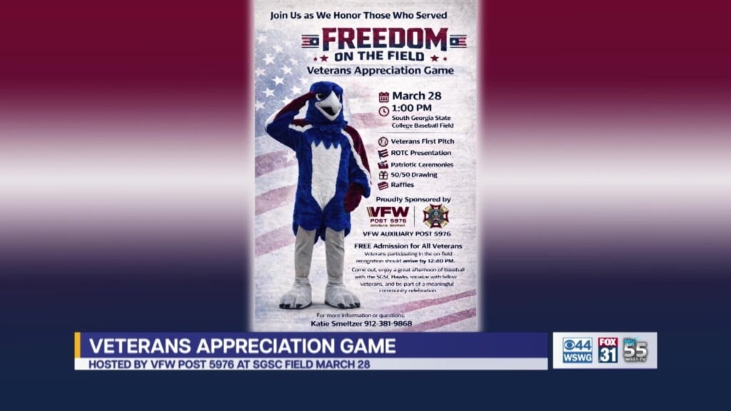 Douglas Vfw Post 5976 South Ga State College Freedom On The Field Veterans Appreciation Game