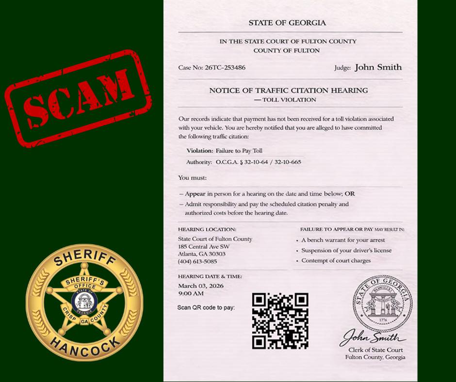 Ccso Scam Alert