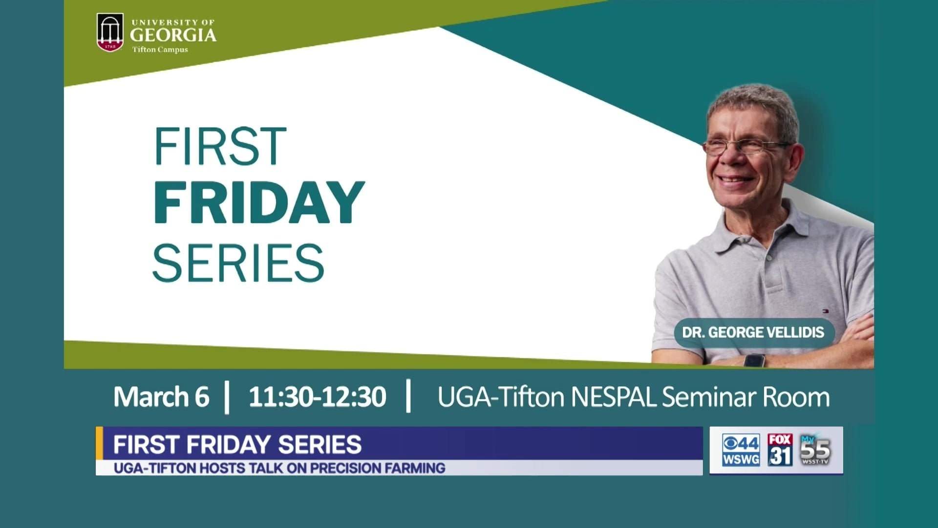 The Institute for Integrative Precision Agriculture to host First Friday session March 6 in Tifton