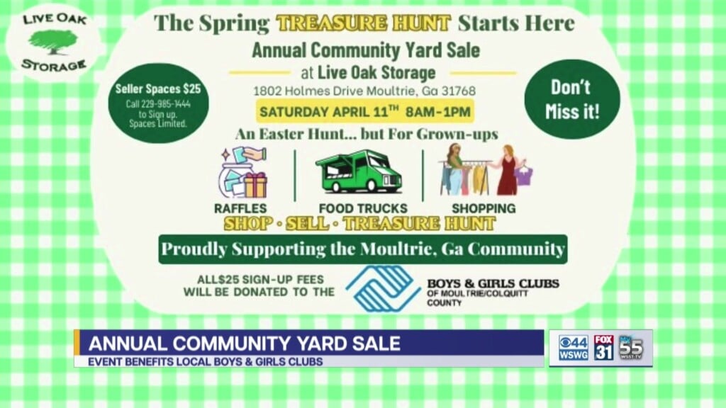 Moultrie Live Oak Storage Spring Community Yard Sale