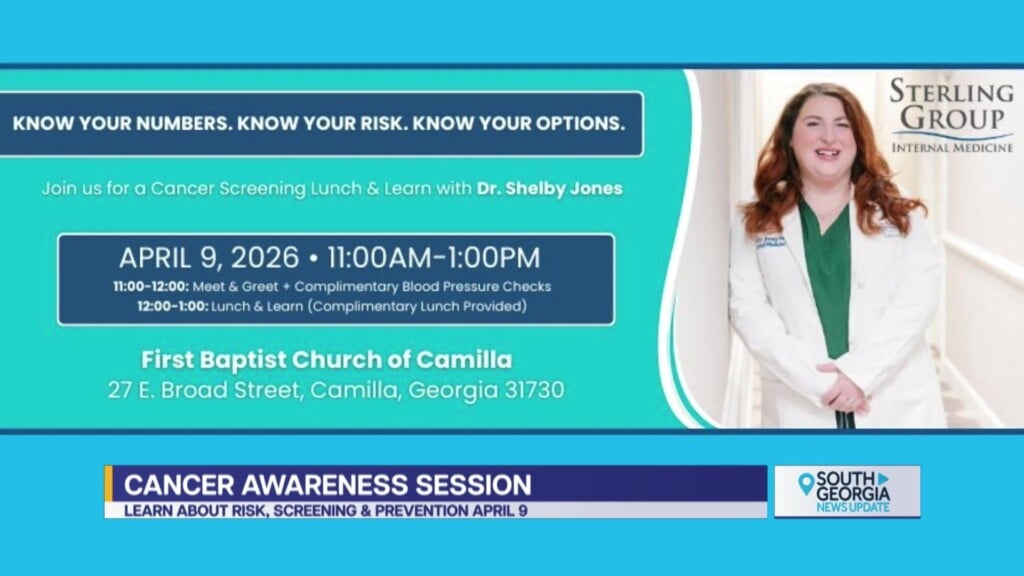 Colquitt Regional Med Center Cancer Screening Lunch & Learn With Dr. Shelby Jones