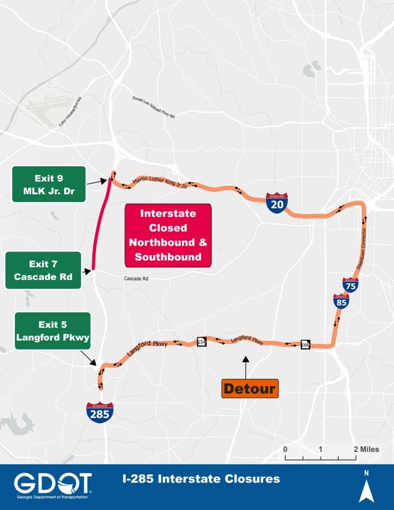 I 285 Closure This Weekend