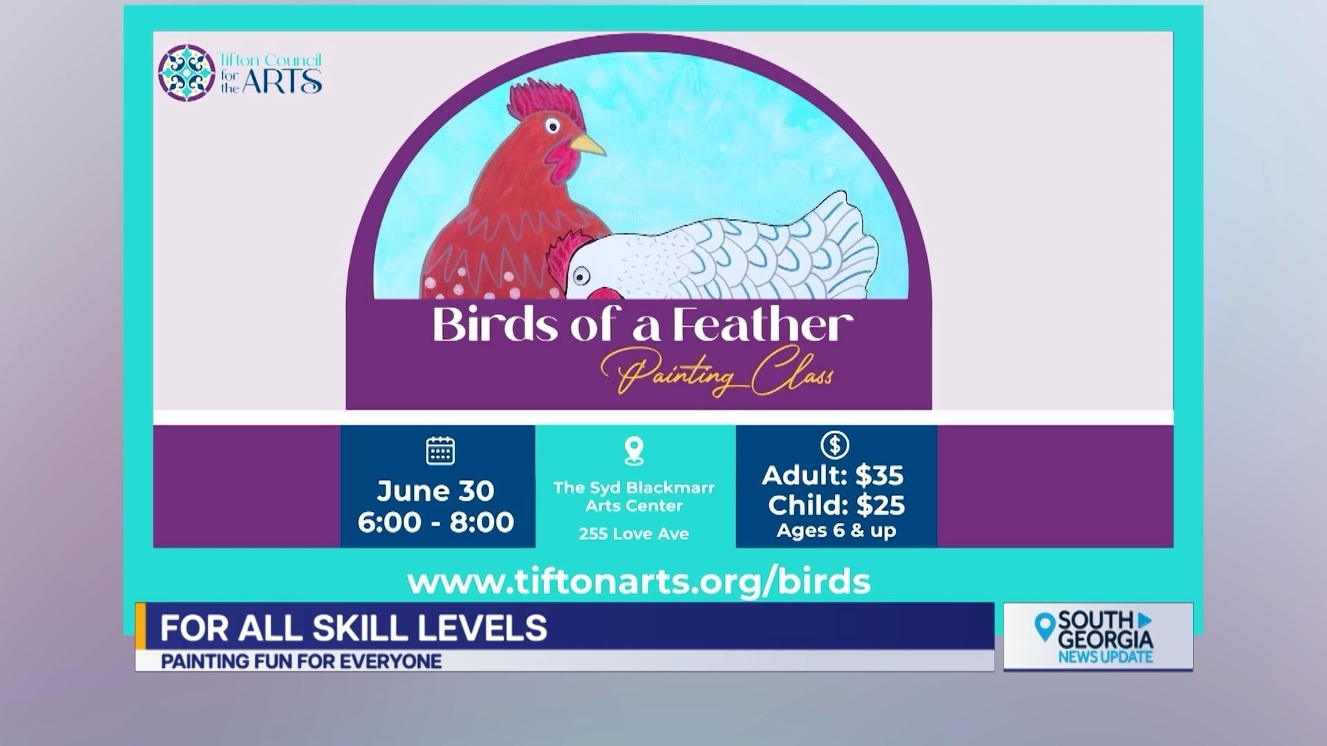 Chickens Unleash Creativity in Tifton Tuesday Evening