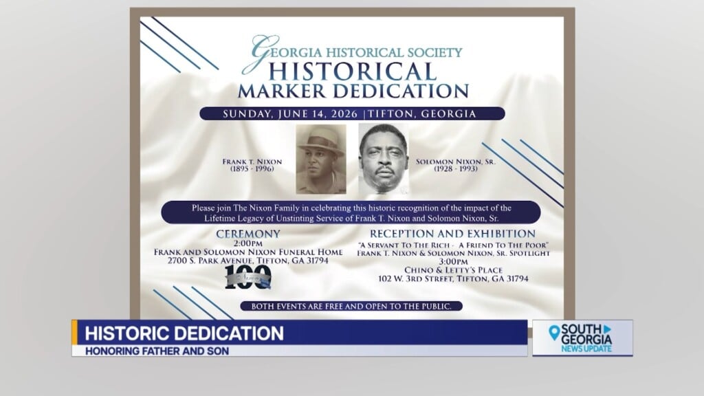 Tifton Historic Marker Dedication