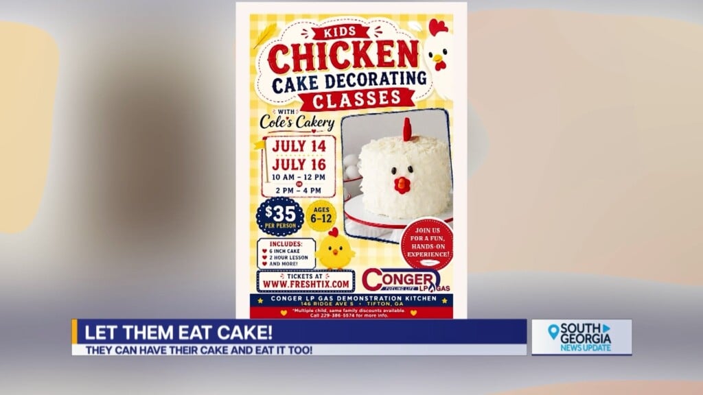 Tifton Kids Chicken Cake Classes