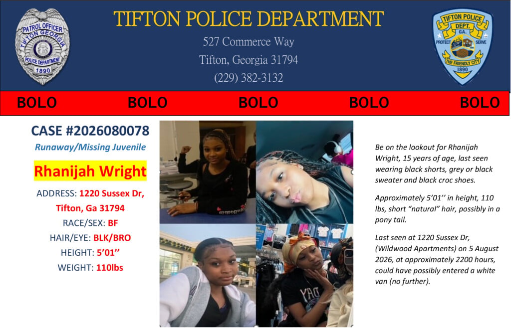 Missing Bolo Rhanijah Wright Public Access