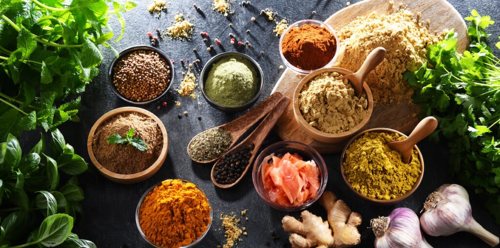 Composition With Assortment Of Spices And Herbs