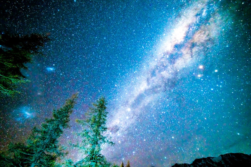 63812142 Milky Way From Glentanner Campsite, New Zealand.