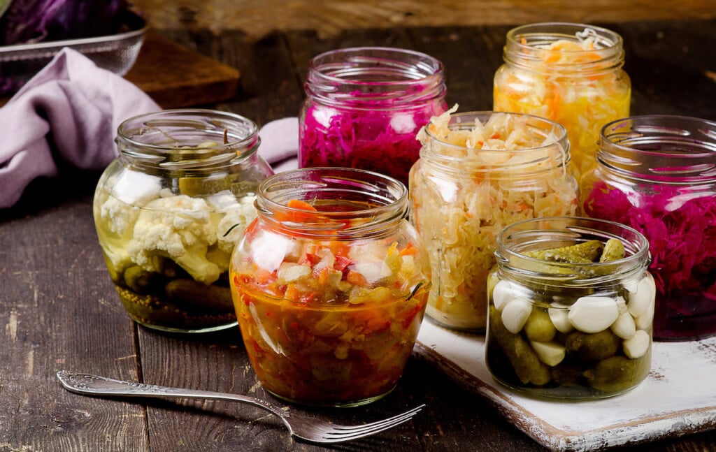 Fermented Vegetables In Jars