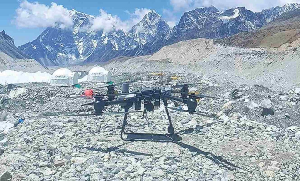 A Dji Drone Used During The Test Flight Photo Khumbu Pasang Lhamu Rural Municipality