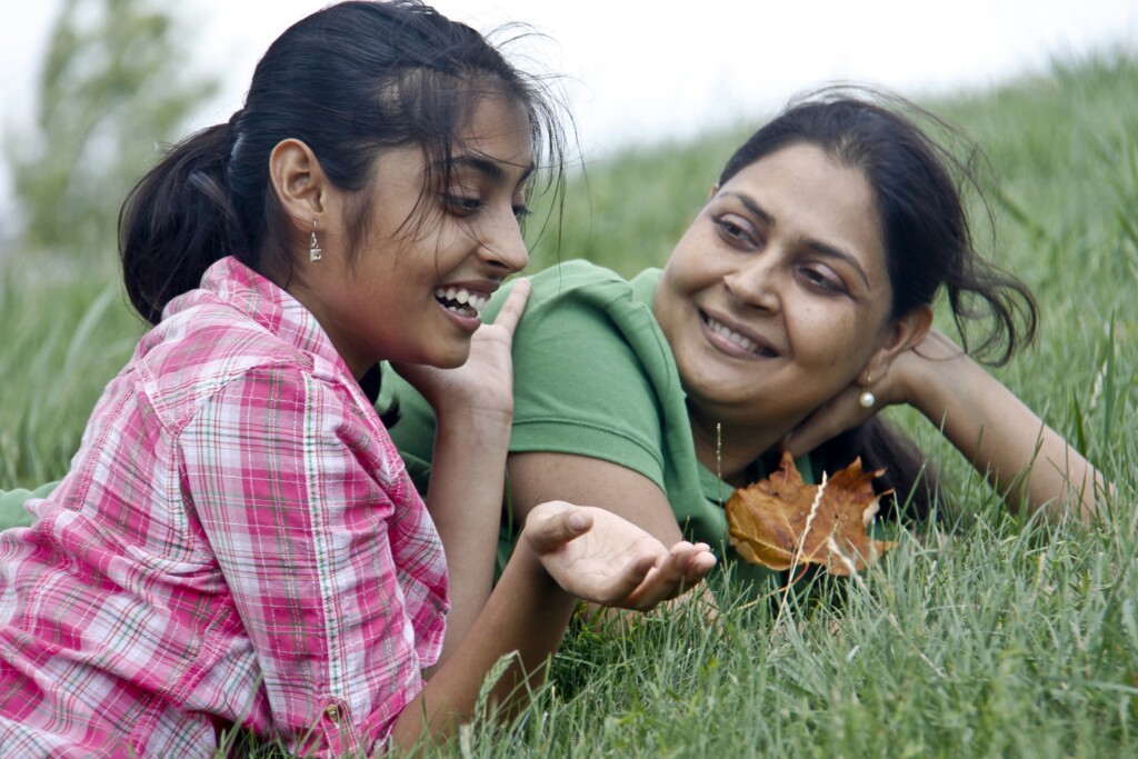Loving Mother Daughter Enjoying In Park