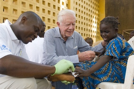 Jimmy Carter Center Guinea Worm Treatment