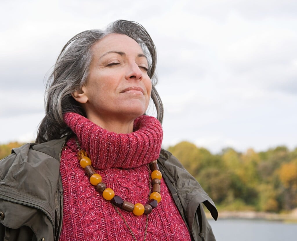 Serene Looking Mature Woman