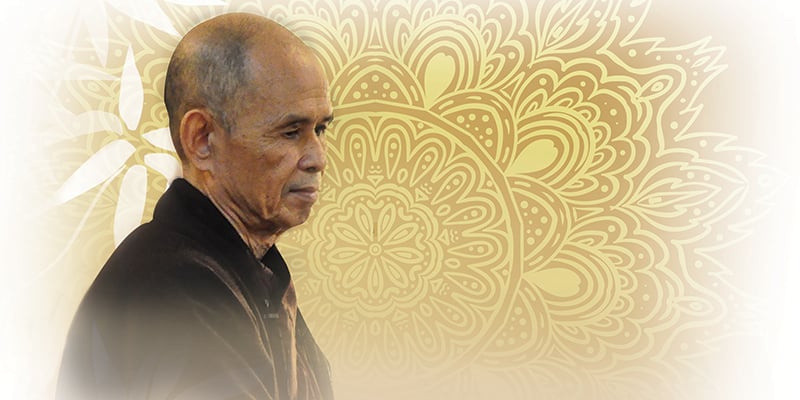 Thich Nhat Hanh offers path to end pain, anger