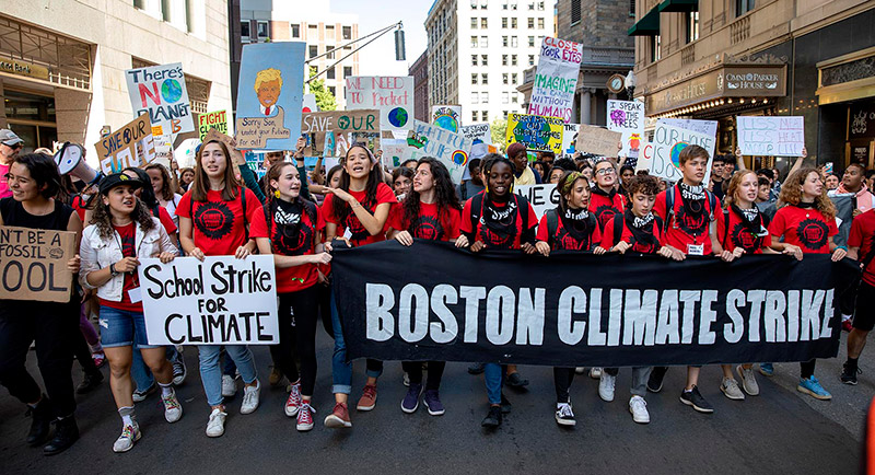 Boston Climate Strike Robin Lubbock Wbur