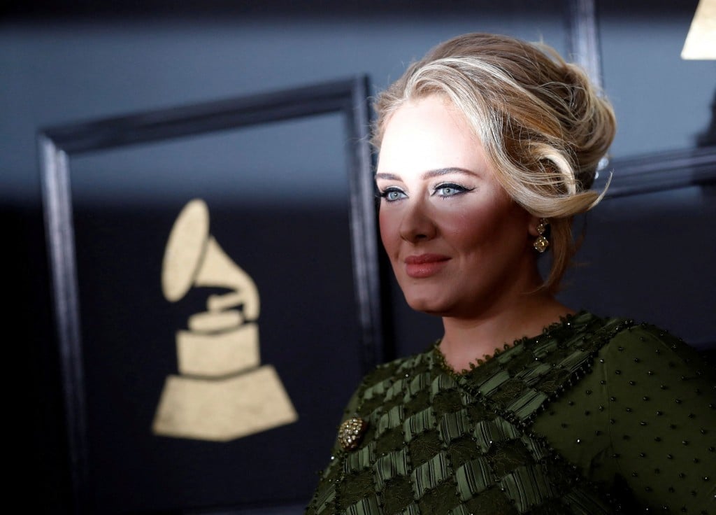 File Photo: Singer Adele Arrives At The 59th Annual Grammy Awards In Los Angeles