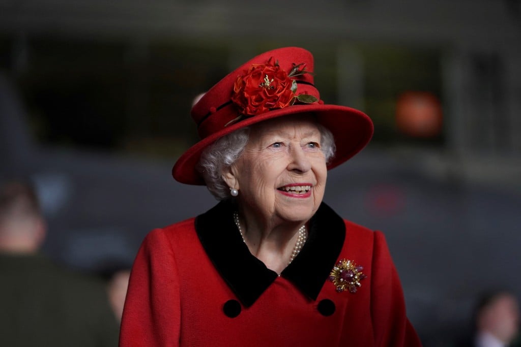 Britain's Queen Elizabeth Visits Royal Navy Aircraft Carrier Hms Queen Elizabeth In Portsmouth